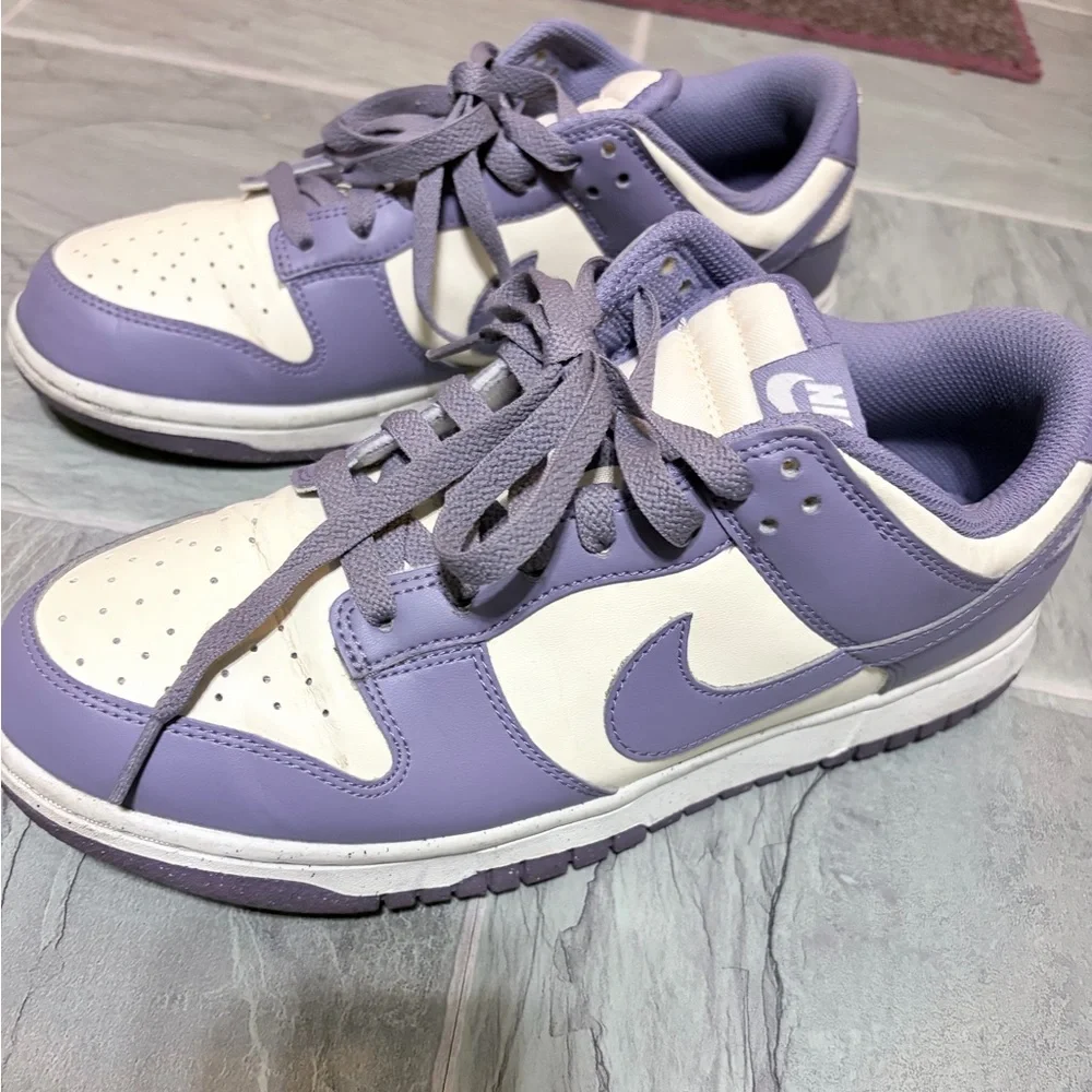 Nike Purple and White Nike Dunks - Picture 1 of 4